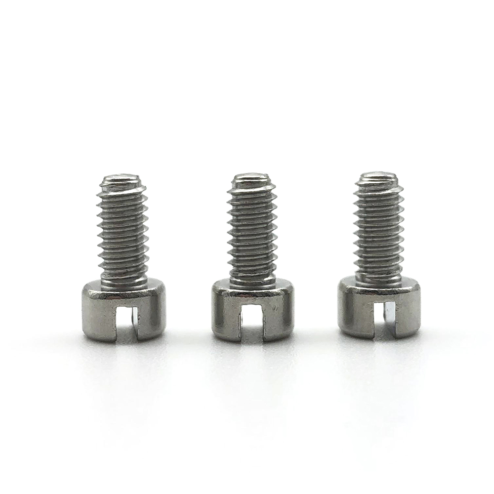 一字圆柱头机牙螺丝不锈钢开槽···